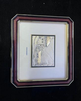 Quadro classico foglie d oro certificato