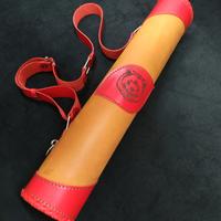 faretra in pelle artigianale