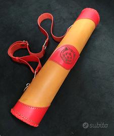 faretra in pelle artigianale