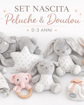 Set Peluche carillon sonori doudou sonagli chicco