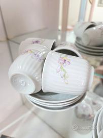 Set 4 tazzine porcellana vintage 