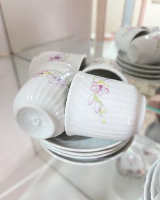 Set 4 tazzine porcellana vintage 