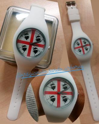 Orologio in gomma bianco 4 mori Sardegna