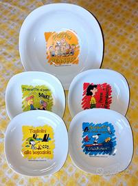 Set piatti ceramica Peanuts Linus originali 