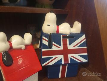 grande salvadanaio Snoopy ceramica