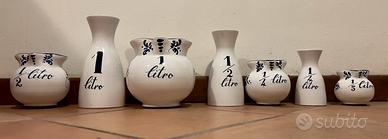 Set 7 misure in ceramica Sangiorgi Faenza vintage