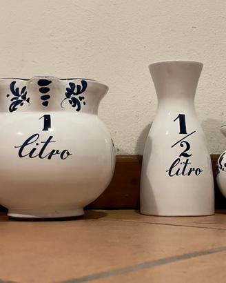 Set 7 misure in ceramica Sangiorgi Faenza vintage