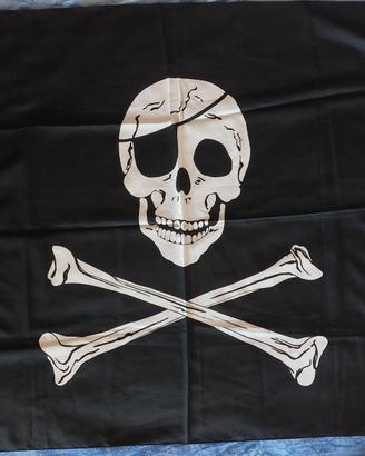 Bandiera Pirata 90x150 teschio e ossa incrociate