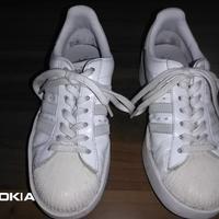 SCARPE ADIDAS SUPERSTAR BIANCHE numero 38 2/3