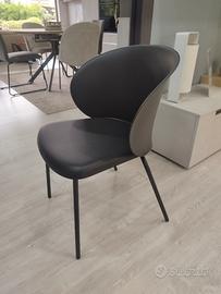 4 Sedie Connubia Tuka PL Nero Design