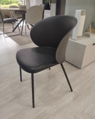 4 Sedie Connubia Tuka PL Nero Design