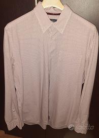 Camicia bianca Rifle Jeans quadretti bordeaux L