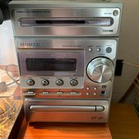 Stereo hi-fi kenwood con due casse