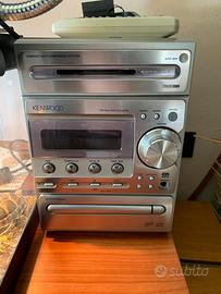 Stereo hi-fi kenwood con due casse