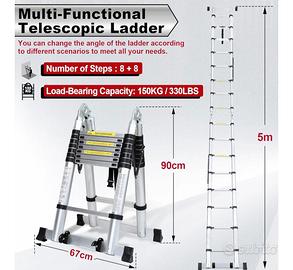 scala telescopica 5 mt