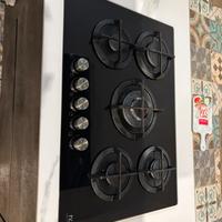 PIANO COTTURA A GAS 5 FUOCHI