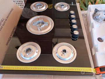 paino cottura a gas 5 fuochi 