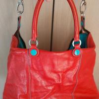 borsa rossa pelle Gabs