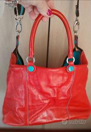 borsa rossa pelle Gabs