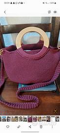borsa uncinetto cordino 