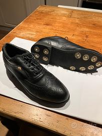 Scarpe uomo nere chiodate da golf n.40