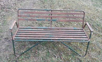 Panchina in ferro anni '60