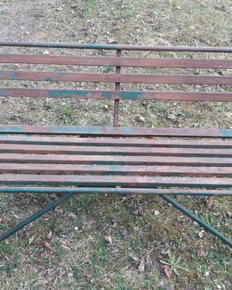 Panchina in ferro anni '60