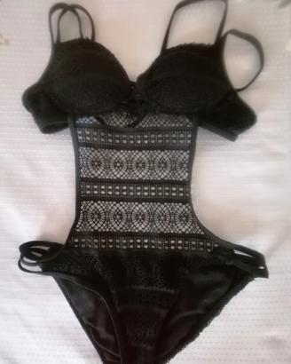 costume trikini nero Golden point taglia S