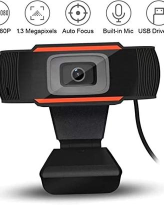 Webcam 1080P con microfono per pc