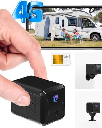 Telecamera Wifi 4G Sim Nascosta Interno Batteria