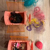 Bamboline serie LOL dolls con accessori parrucche