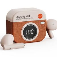 Auricolari Wireless Hi-Fi con Custodia Vintage