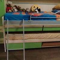 letto a castello, estraibile, con materassi