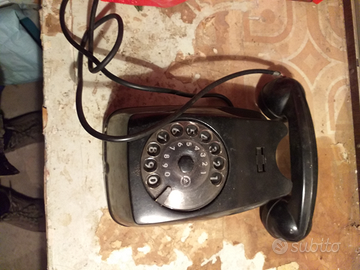 Telefono da muro vintage a disco siemens