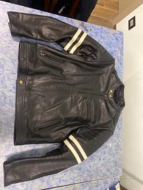 giacca da moto stile vintage VERA pelle