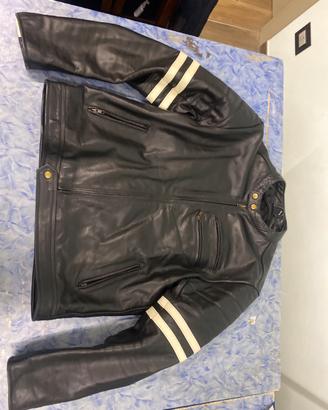 giacca da moto stile vintage VERA pelle