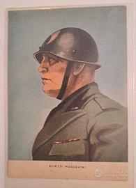 Cartolina d’epoca Benito Mussolini Fascismo