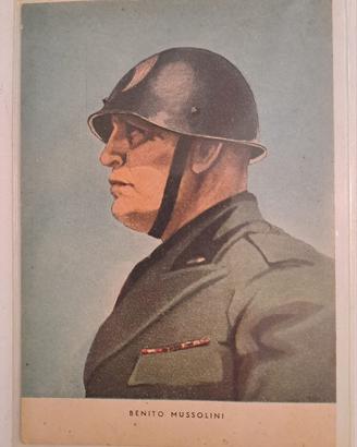 Cartolina d’epoca Benito Mussolini Fascismo