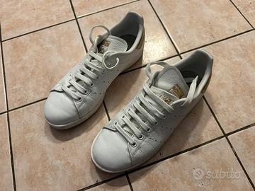 Scarpe adidas stan smith bianco e oro