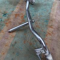 manubrio Bianchi in acciaio vintage