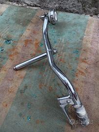 manubrio Bianchi in acciaio vintage