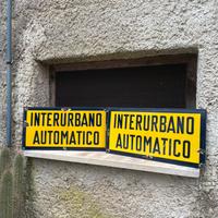 Insegna smaltata Interurbano Automatico