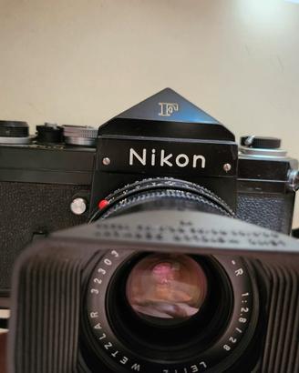 nikon F ftn eye level black + elmarit 28mm f2.8