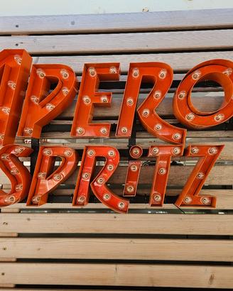 insegna luminosa Aperol vintage 