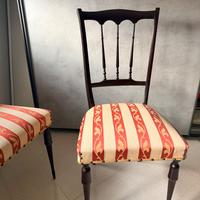 Sedie foderate a mano