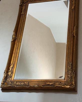 Grande specchio parete specchiera barocca 145x85