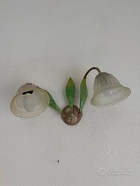 Applique in ferro 2 lampade