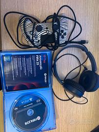 Fifa 23,cuffie per ps e altro e controller + cavo