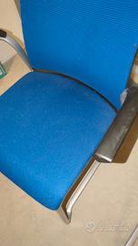 Sedia ufficio blu