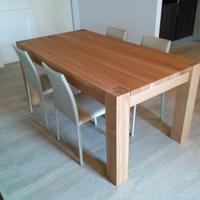 tavolo in rovere massello spazzolato allungabile